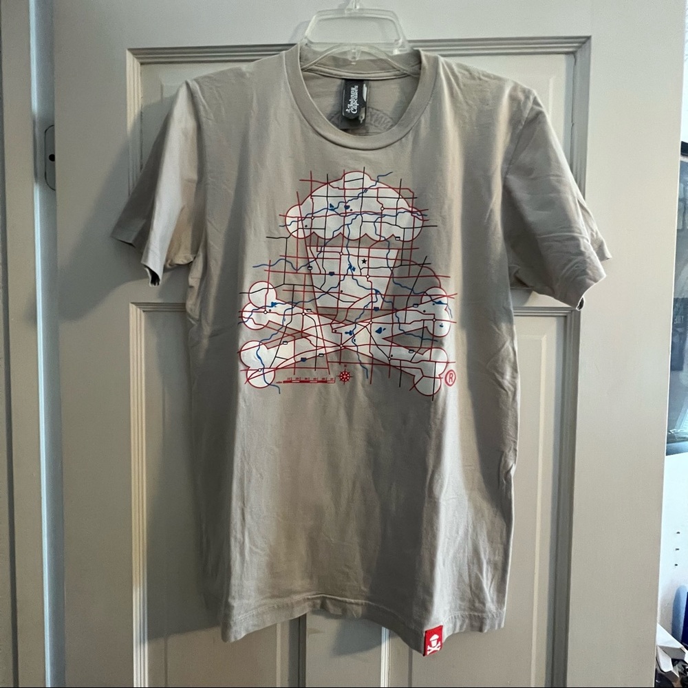 Johnny Cupcakes Map Crossbones MENS SMALL